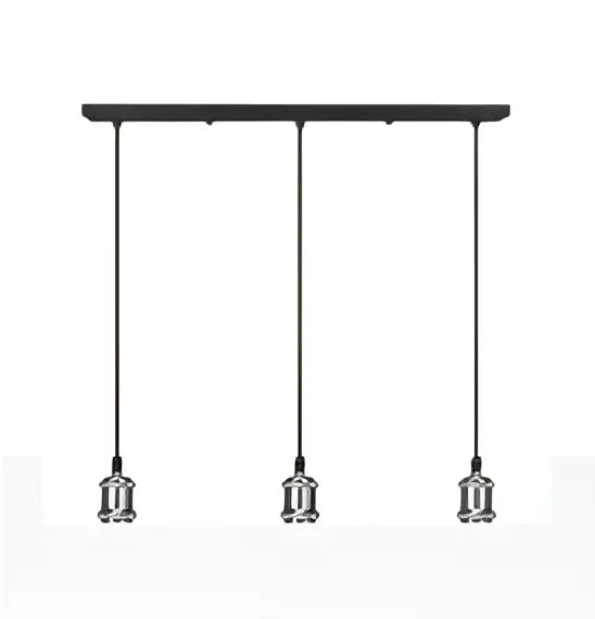 Industrial loft led black and brass pendant light kitchen dining room