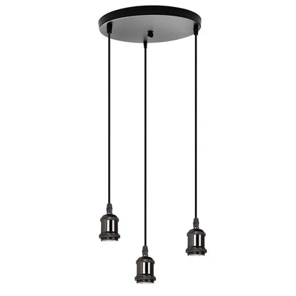 Industrial loft led black and brass pendant light kitchen dining room