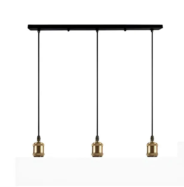 Industrial loft led black and brass pendant light kitchen dining room