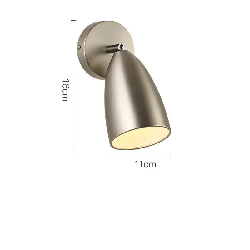 Industrial matte black adjustable swing long arm wall lamp bedroom