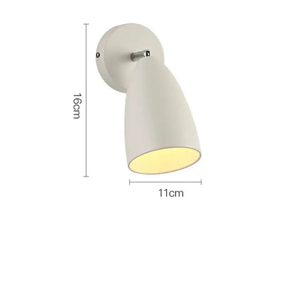 Industrial matte black adjustable swing long arm wall lamp bedroom