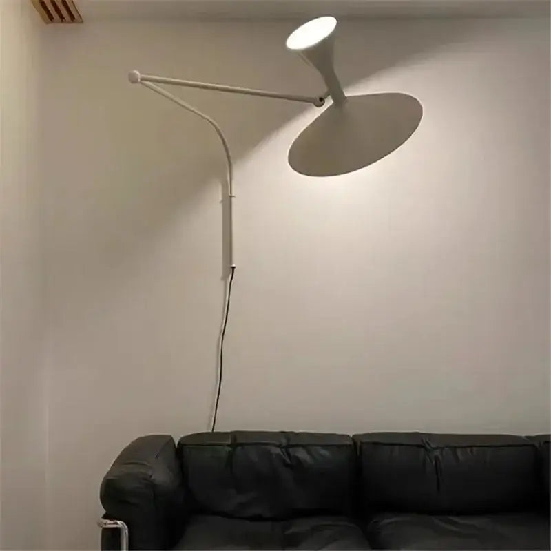 Industrial matte black rotatable wall sconce lamp bedroom