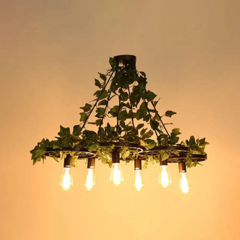 DecorBites™ Industrial Metal Island Pendant Light - Black Hanging Lamp