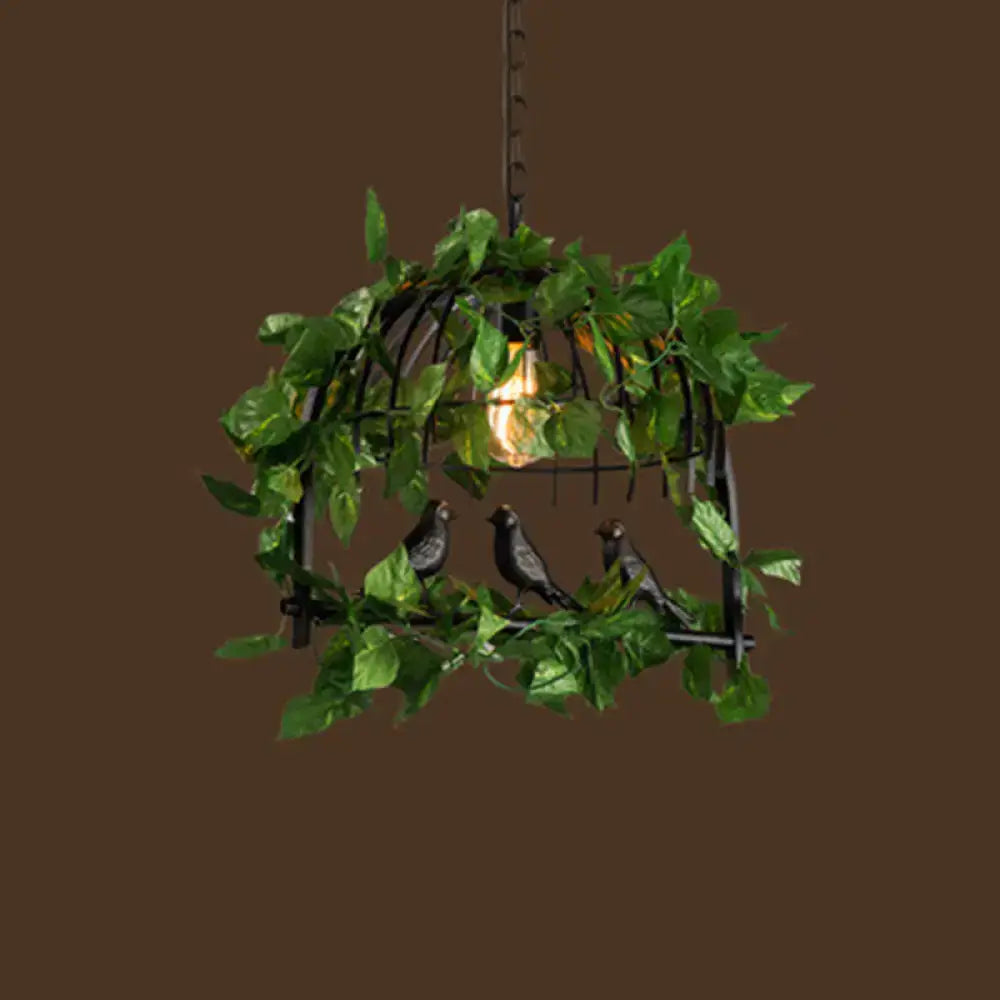 Industrial metal ivy leaf pendant light dining room 110v-240v