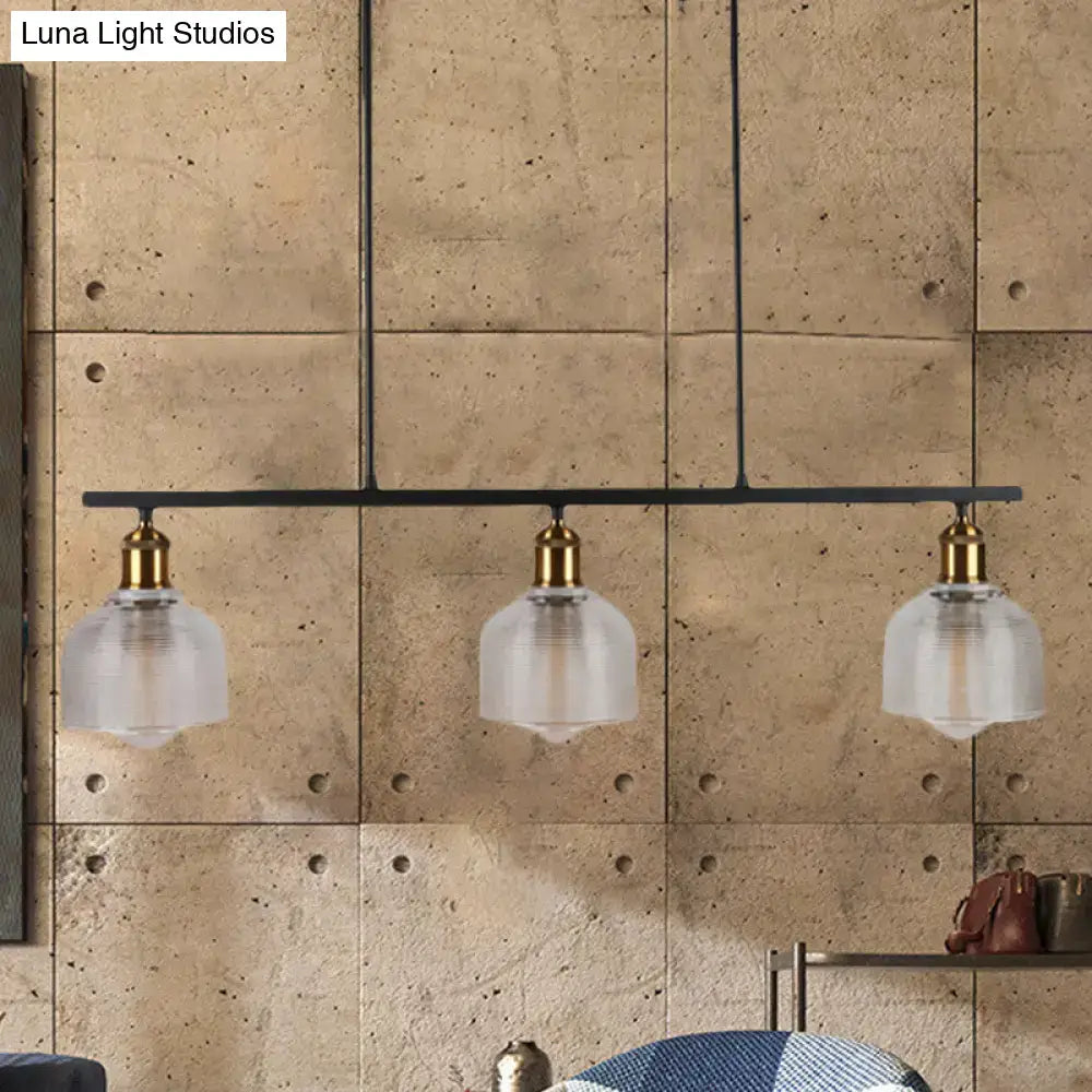 Industrial red yellow blue glass pendant light kitchen island lighting