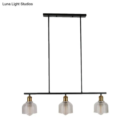 Industrial red yellow blue glass pendant light kitchen island lighting