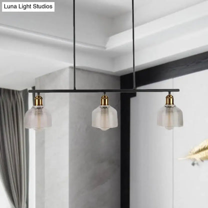 Industrial red yellow blue glass pendant light kitchen island lighting