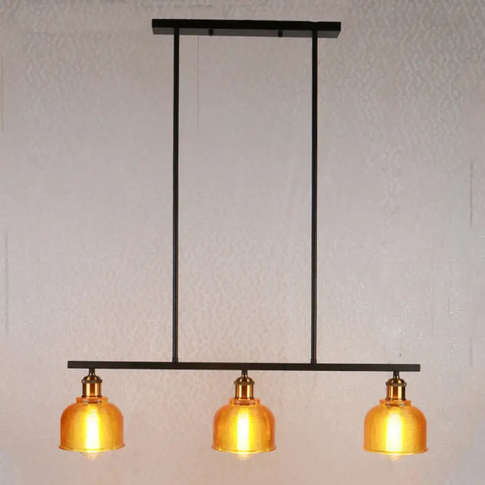 Industrial red yellow blue glass pendant light kitchen island lighting