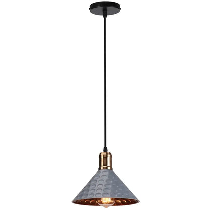 Industrial retro pendant lamp hammered copper – dining room light