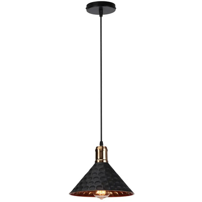 Industrial retro pendant lamp hammered copper – dining room light