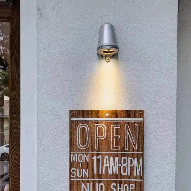 Industrial retro silver wall lamp bedroom articulated sconce