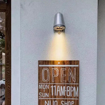 Industrial retro silver wall lamp bedroom articulated sconce