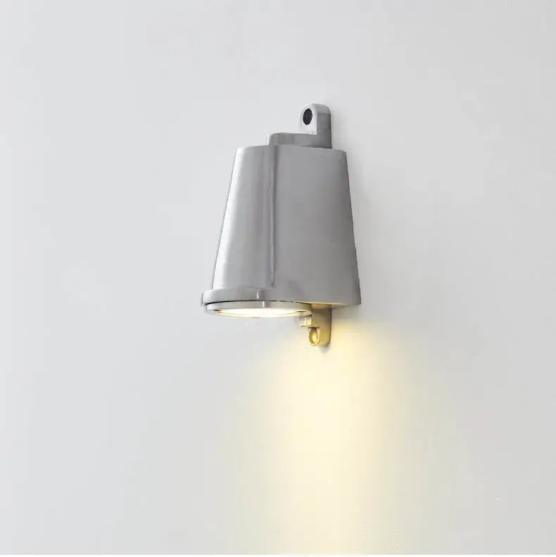 Industrial retro spotlight silver wall lamp courtyard accent light
