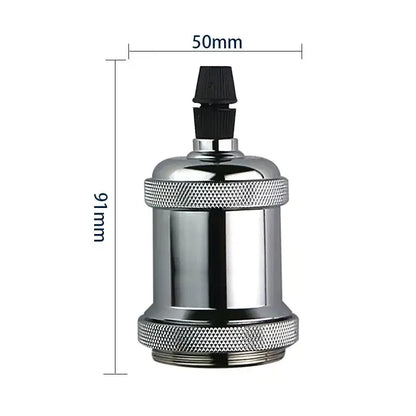 Industrial rose gold & black e27 lamp holder 5 pack kitchen light