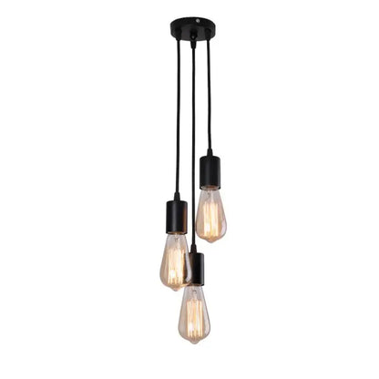 Industrial rose gold & chrome led pendant lamp dining room light
