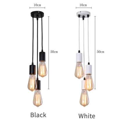 Industrial rose gold & chrome led pendant lamp dining room light