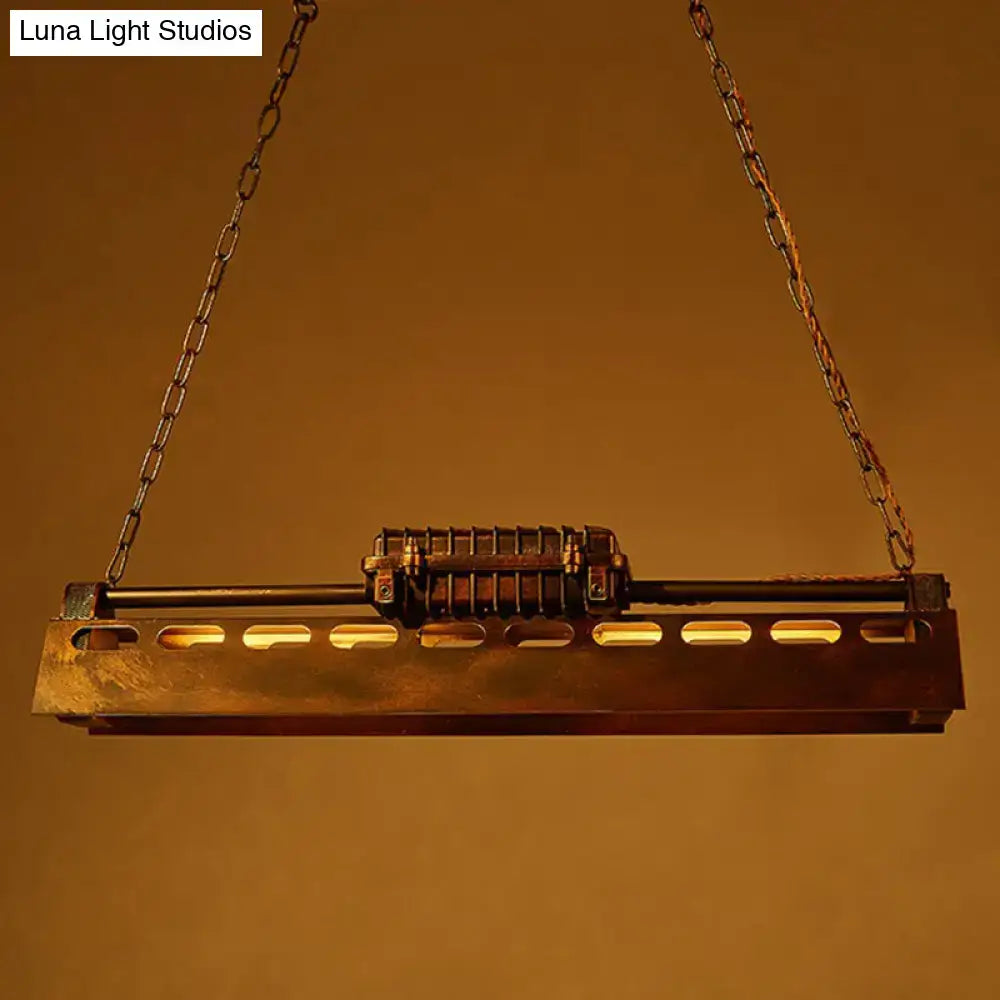 Industrial rustic metal shade prism island pendant dining room light