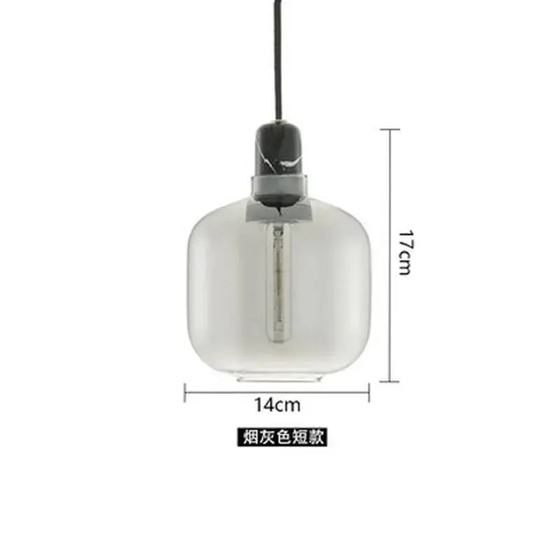 Industrial stained glass pendant light set dining room smoked glass