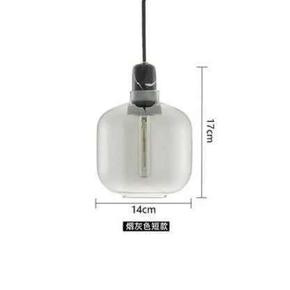 Industrial stained glass pendant light set dining room smoked glass