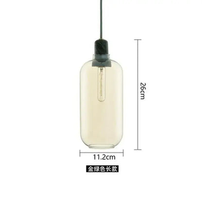 Industrial stained glass pendant light set dining room smoked glass