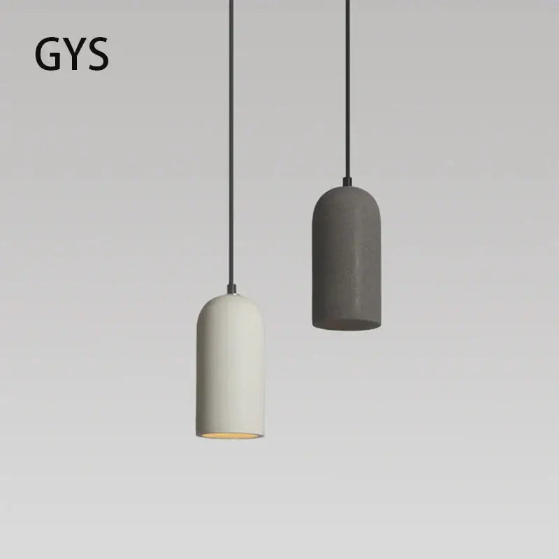 Industrial style led chandelier white & gray pendant for bedroom