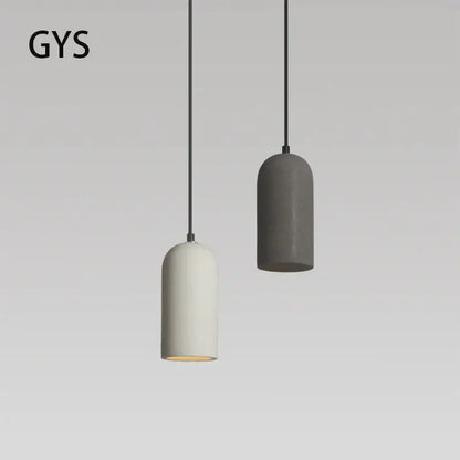 Industrial style led chandelier white & gray pendant for bedroom