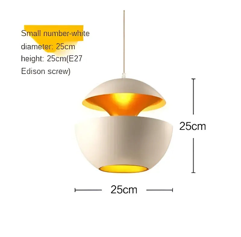 Industrial style led pendant light matte black kitchen split dome