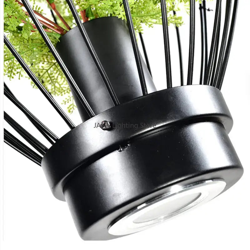 Industrial style planting black iron pendant lamp dining room