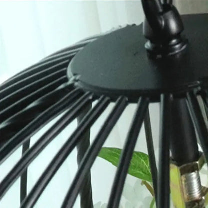 Industrial style rose chandelier dining room floral iron pendant