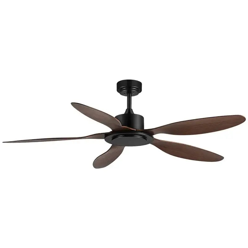 Industrial style white & wood ceiling fan with remote control bedroom