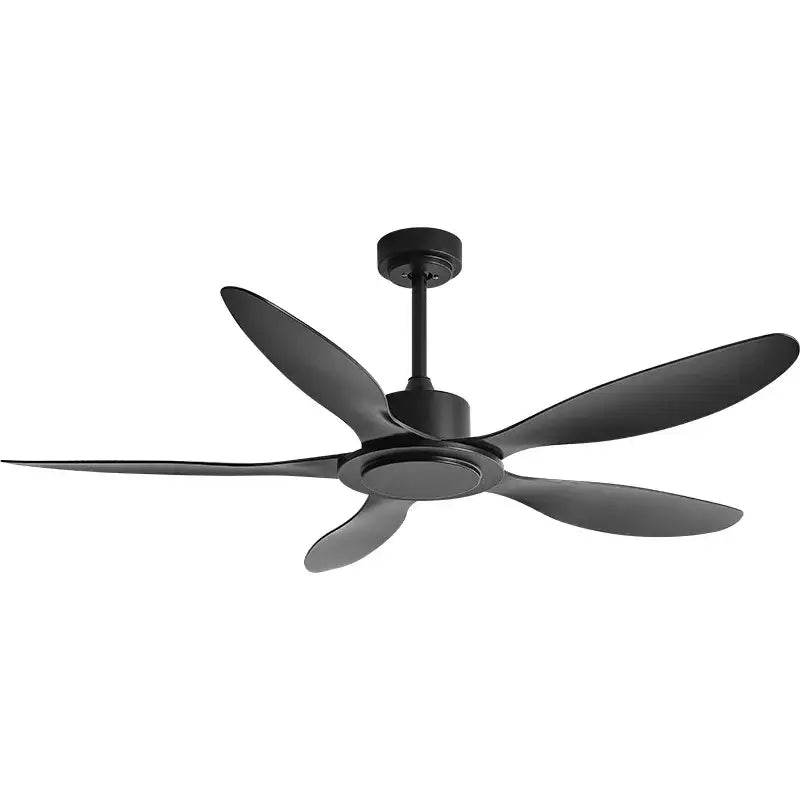 Industrial style white & wood ceiling fan with remote control bedroom