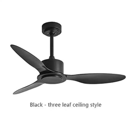 Industrial style white & wood ceiling fan with remote control bedroom