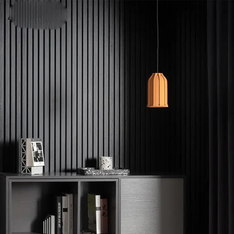 Industrial terracotta cement pendant lamp dining room hanging light