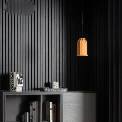 Industrial terracotta cement pendant lamp dining room hanging light