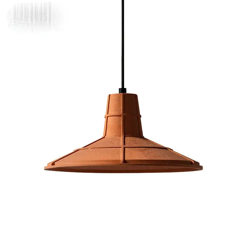Industrial terracotta cement pendant lamp dining room hanging light