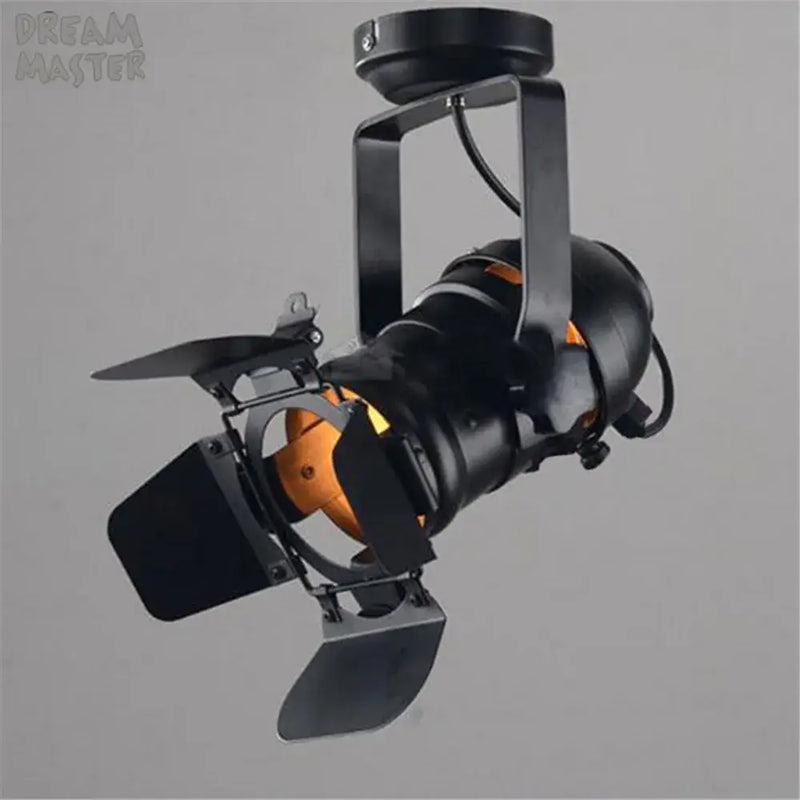 Industrial vintage led ceiling light black spotlight for shop loft