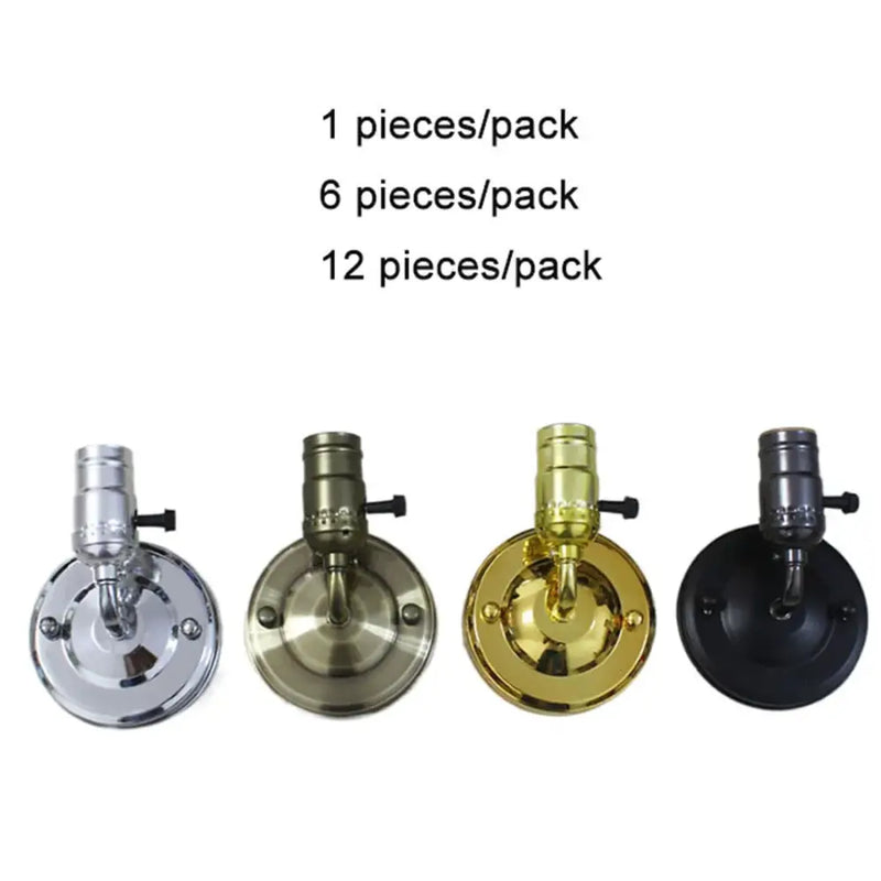Industrial vintage multi color wall sconce lamp bedroom set of 4