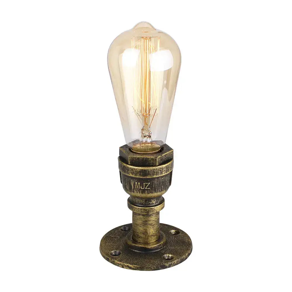 Industrial water pipe wall sconce kitchen light in black & brass
