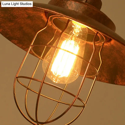 Industrial weathered copper pipe design island light kitchen pendant