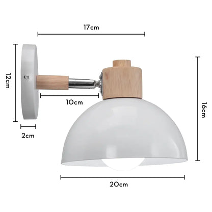 Industrial white and brass wall sconce – bedroom geometric lighting