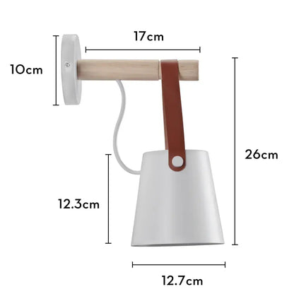 Industrial white and brass wall sconce – bedroom geometric lighting