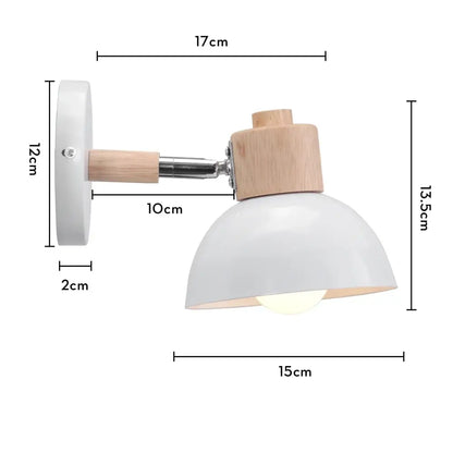 Industrial white and brass wall sconce – bedroom geometric lighting