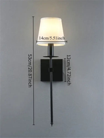 Industrial white wall lamp with brass finish for bathroom