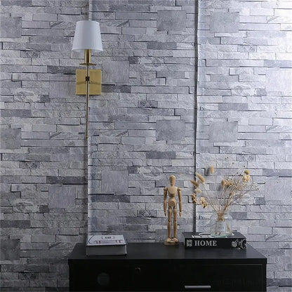 Industrial white wall lamp with brass finish for bathroom