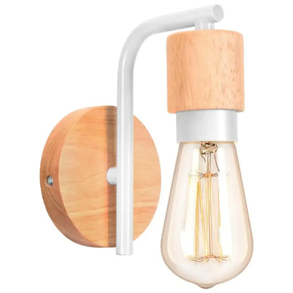Industrial wire cage wall sconce black & white bedroom light fixture
