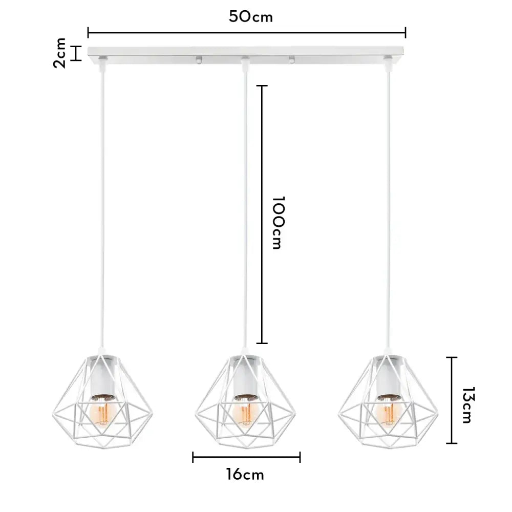 Industrial wood pendant light black & white dining room fixture