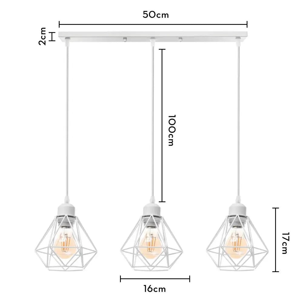 Industrial wood pendant light black & white dining room fixture