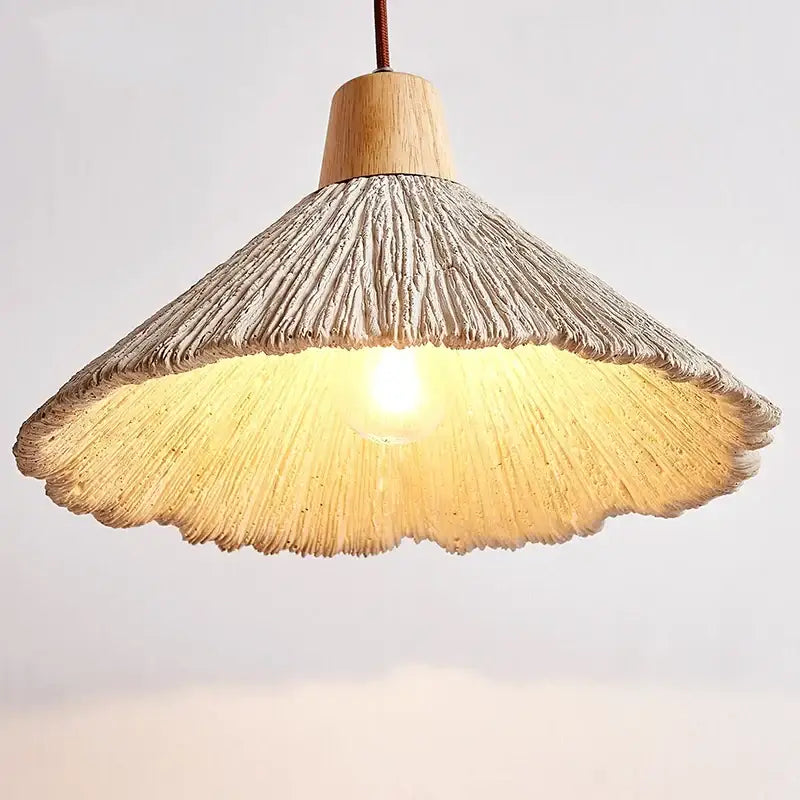 Industrial woven concrete pendant light kitchen fixture