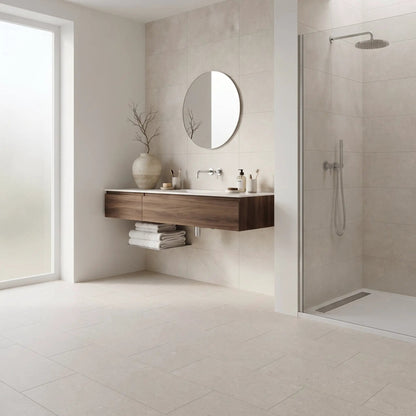 Infinity White Porcelain Tiles 12x24
