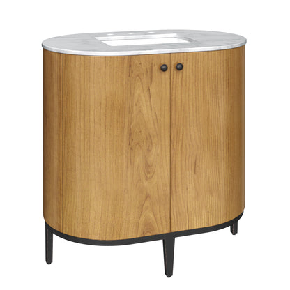 James Martin Bellamy 36" Single Bathroom Vanity, Rustic Oak